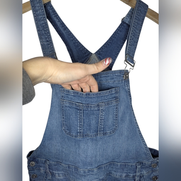Torrid Denim Overall Cropped Relaxed Distressed Stretch Everyday Jeans Size 14 - Picture 3 of 14